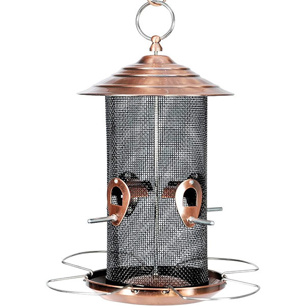 Brushed Copper Mixed Seed Feeder