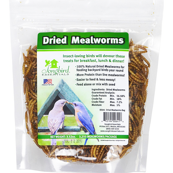 100 grams of Dried Mealworms 