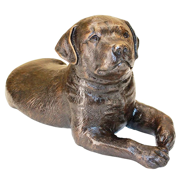 Bronze Labrador Puppy Statue