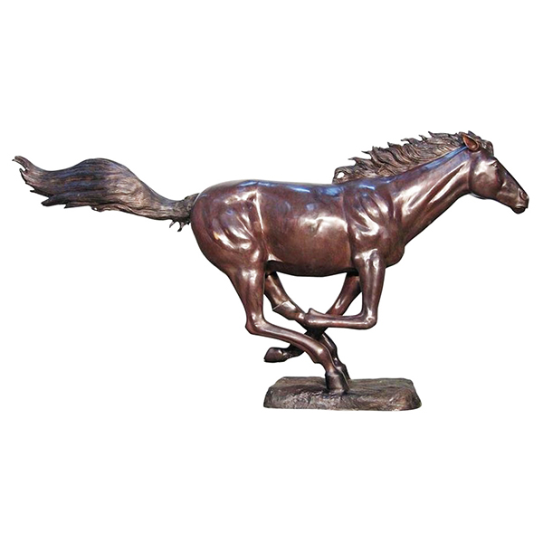 Racing The Wind Bronze Running Horse