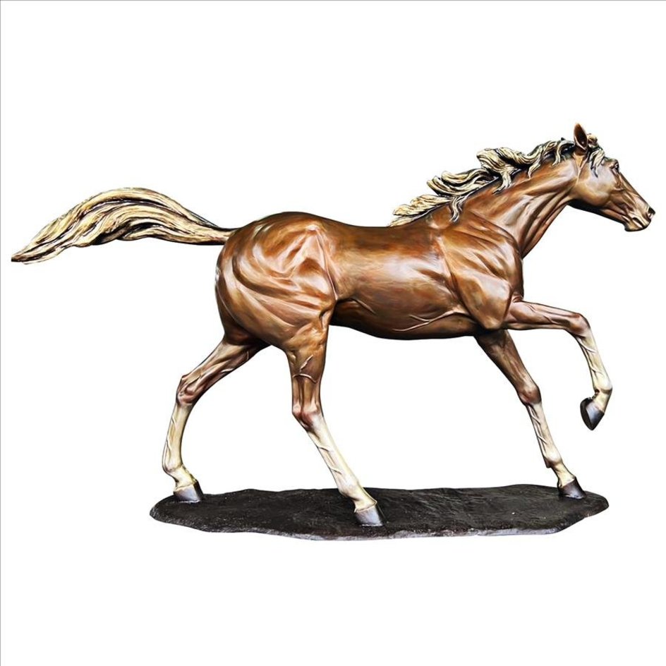 Life-size Galloping Steed Bronze Horse Statue