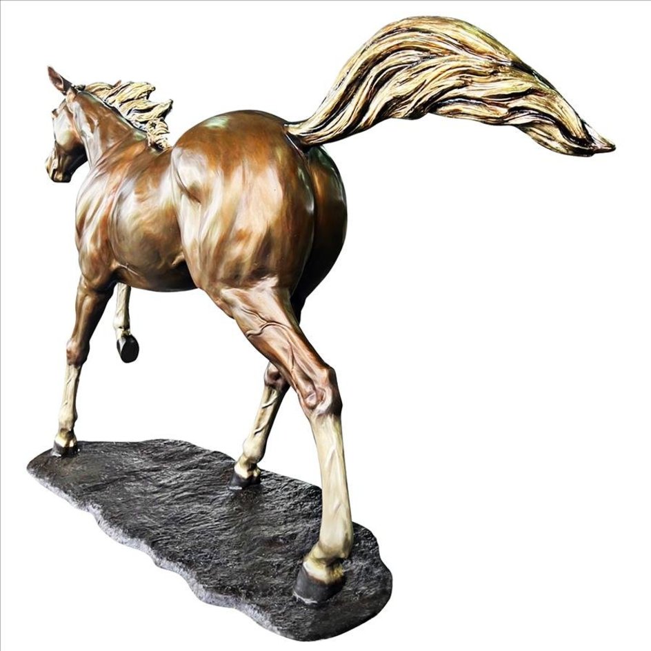Life-size Galloping Steed Bronze Horse Statue