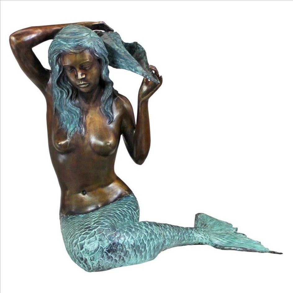 Isle of Capri Large Bronze Mermaid