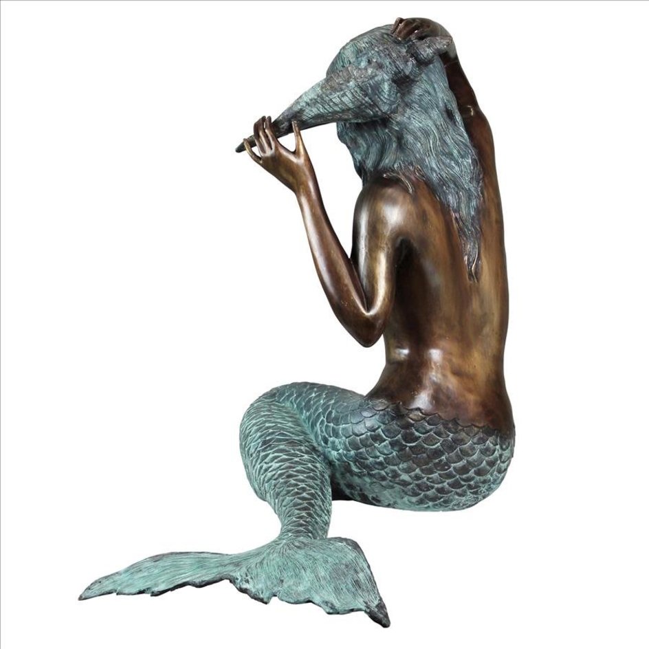 Isle of Capri Large Bronze Mermaid