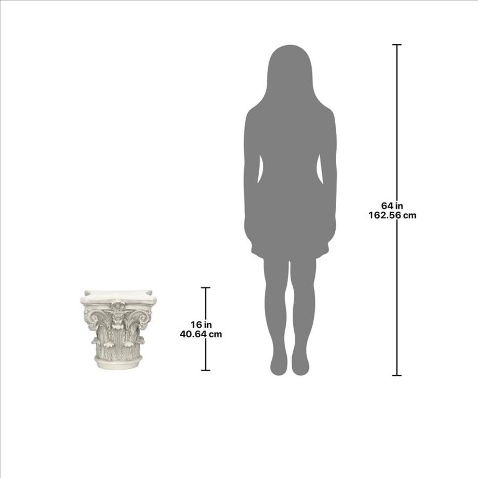 Small Corinthian Plinth Pedestal