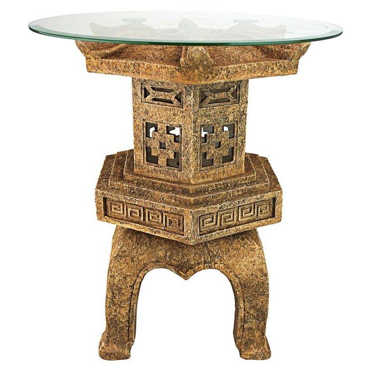 The Tranquil Pagoda Illuminated Side Table