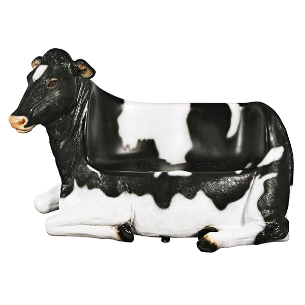 Crouching Cow Cowch Sculptural Bench