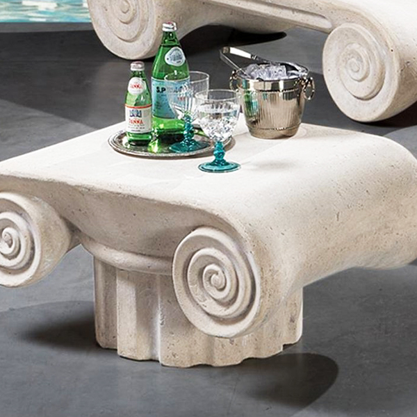 Hadrian's Villa Roman Sculptural Cocktail Table