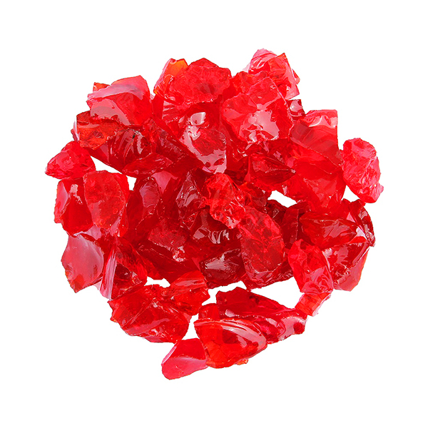 Red Fire Pit Glass