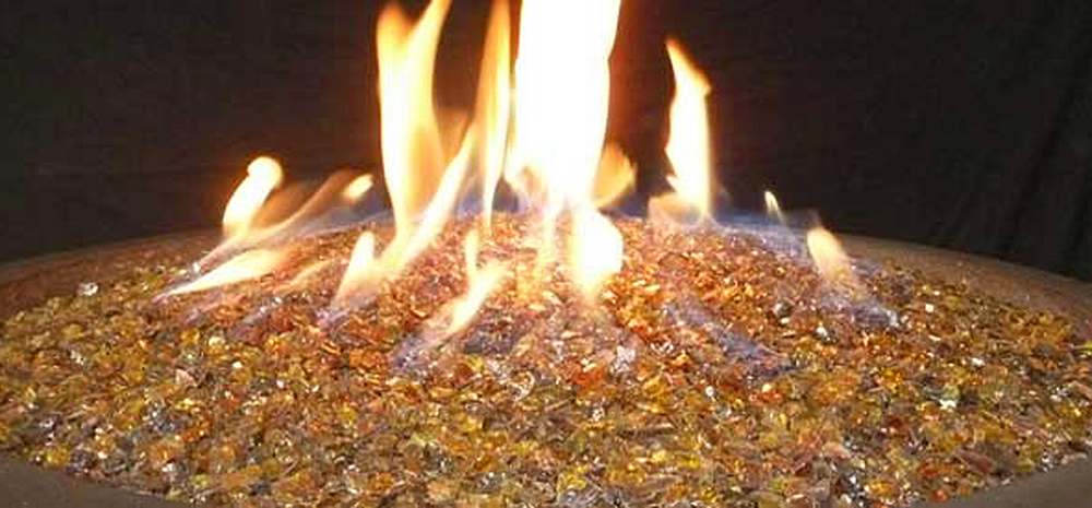 Reflective Crystal Fire Glass