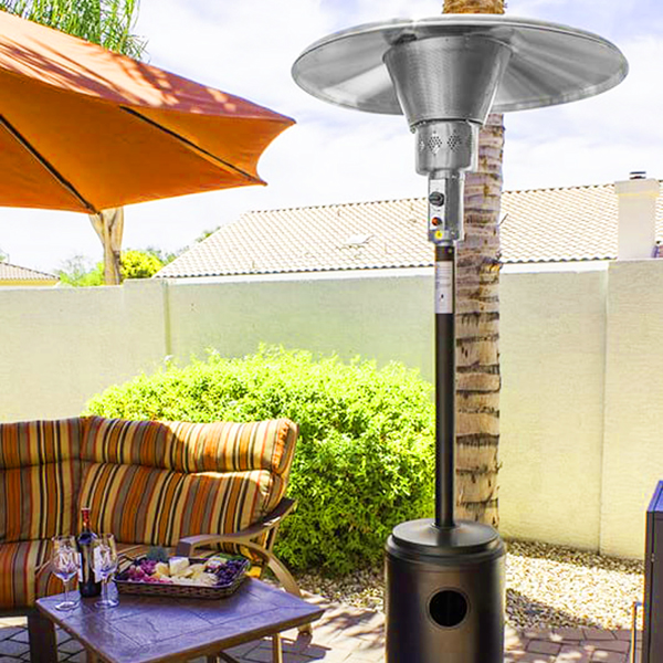  90" Tall Commercial Patio Heater in Black