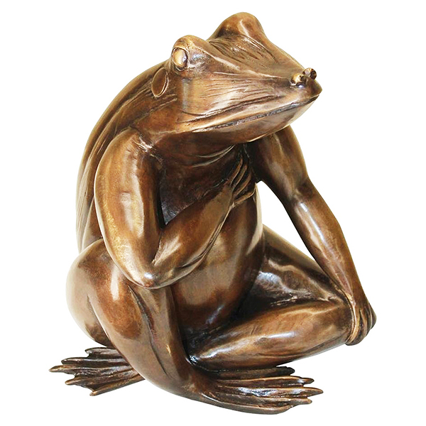 Forever In My Heart Frog Bronze Statue