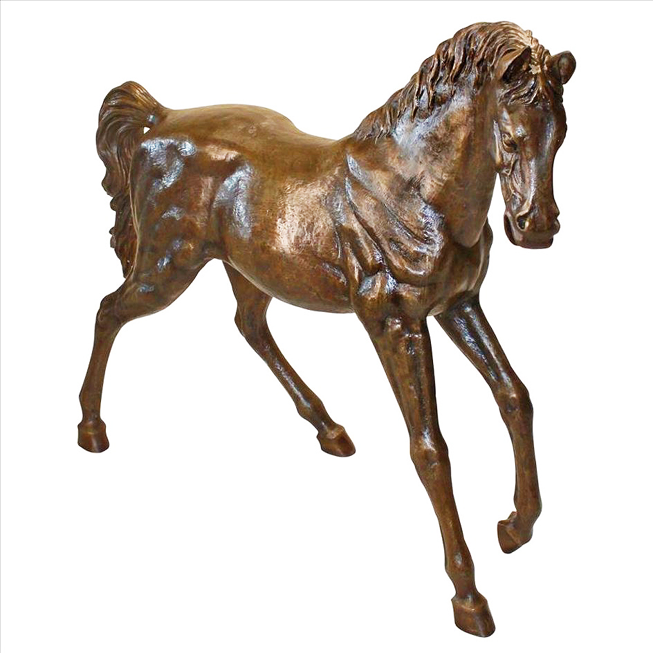 Bronze Trotting Thoroughbred Horse