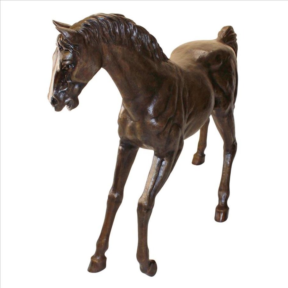 Bronze Trotting Thoroughbred Horse