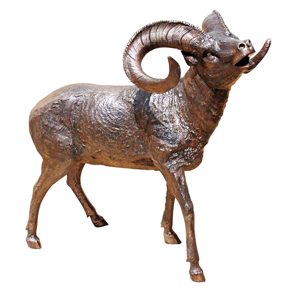 Big Horn Bronze Sheep Statue