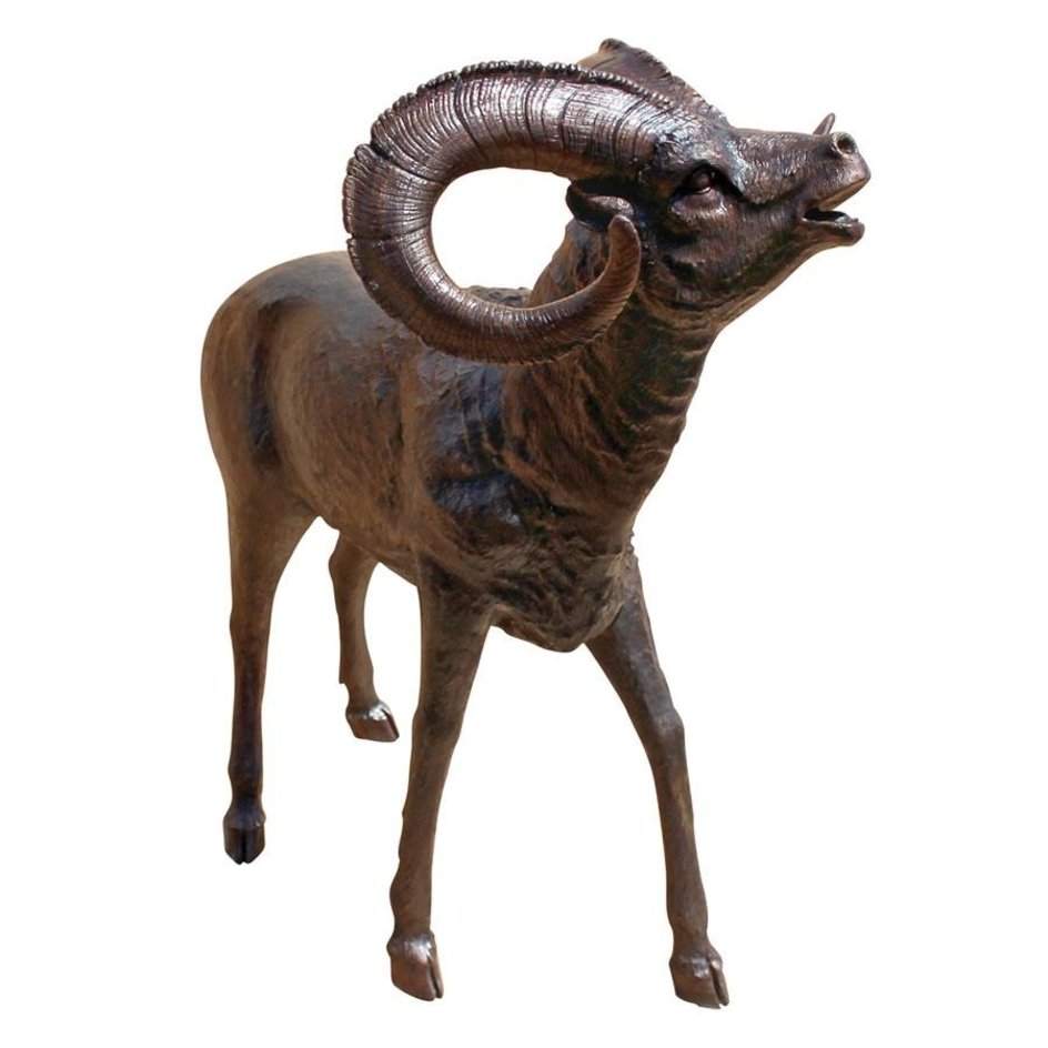 Big Horn Bronze Sheep Statue