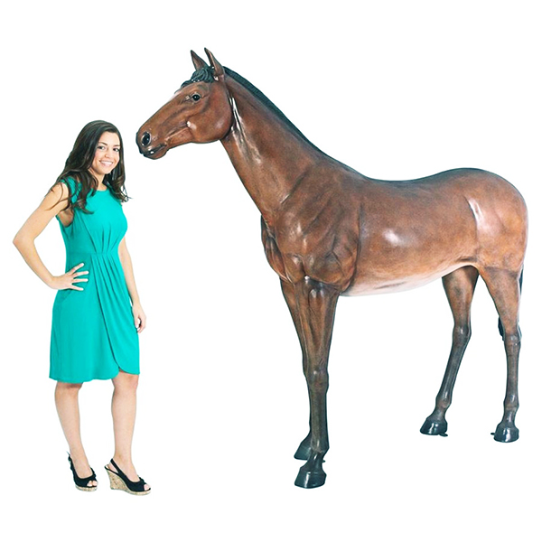 Life-size Quarter Horse Filly Statue