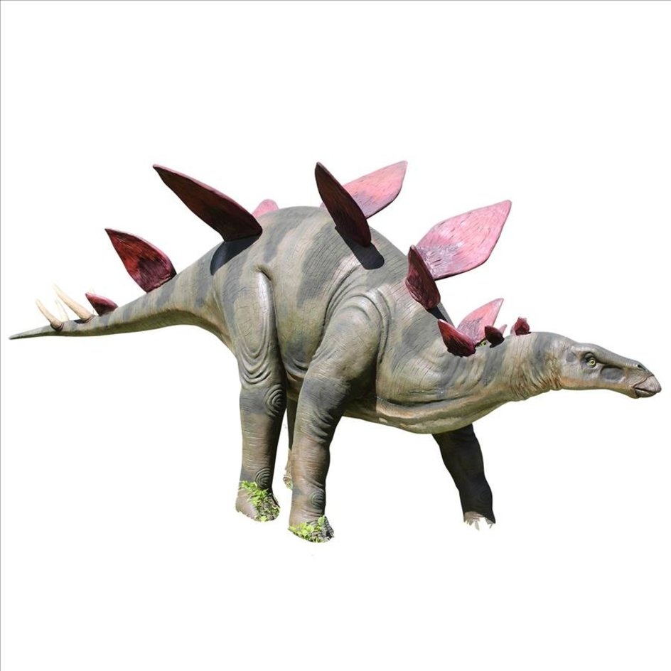 Lifesize Stegosaurus Dinosaur Statue