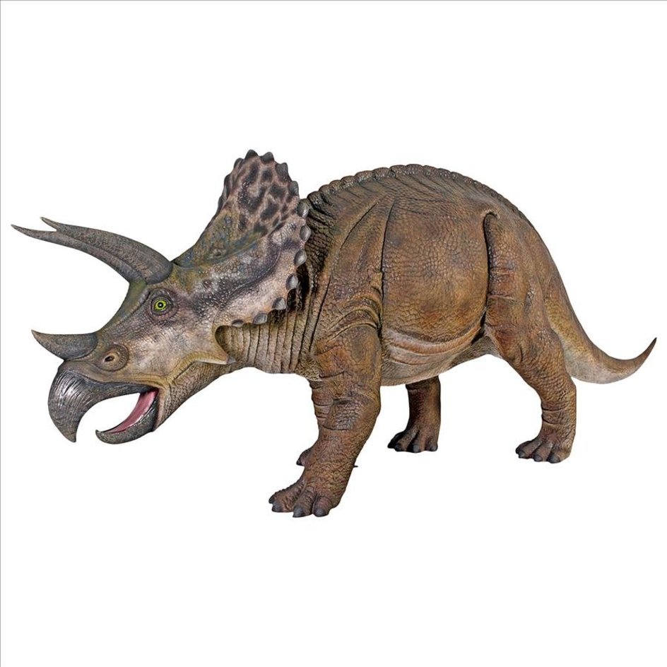 Life-size Triceratops Dinosaur Statue