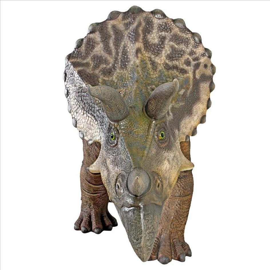 Life-size Triceratops Dinosaur Statue