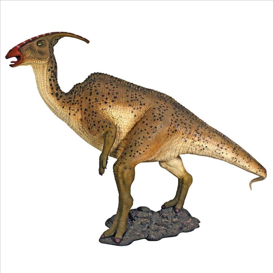 Gigantic Parasaurolophus Dinosaur Statue