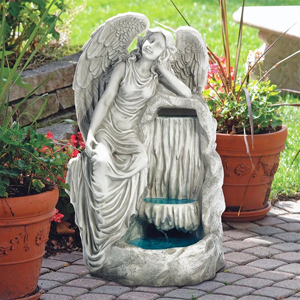 Resting Grace Angel Water Fountain